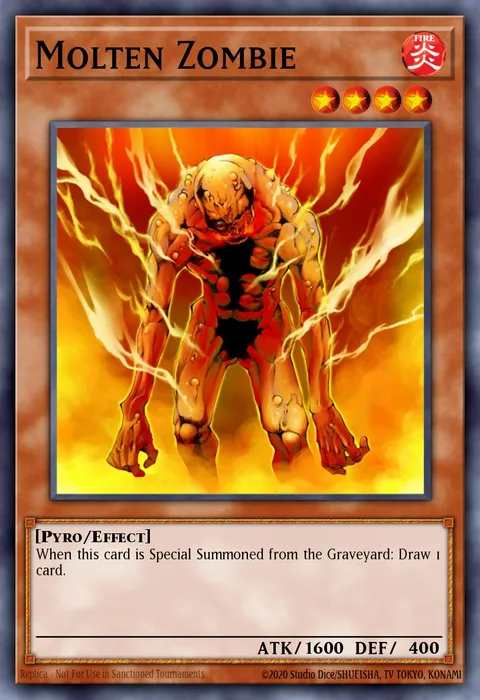 Molten Zombie trading card
