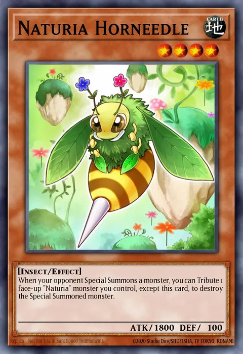 Naturia Horneedle trading card