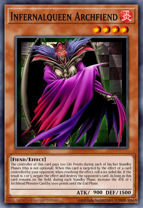 Infernalqueen Archfiend trading card