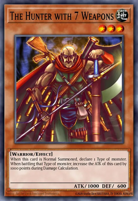 The Hunter with 7 Weapons trading card