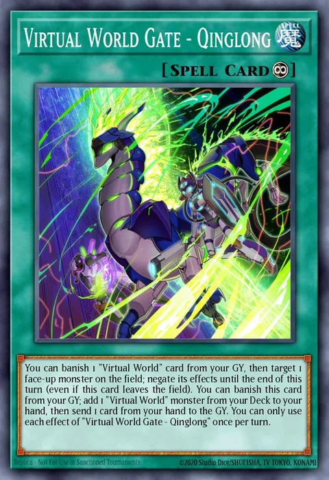 Virtual World Gate - Qinglong trading card