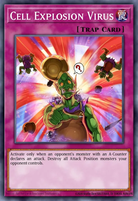 Cell Explosion Virus trading card