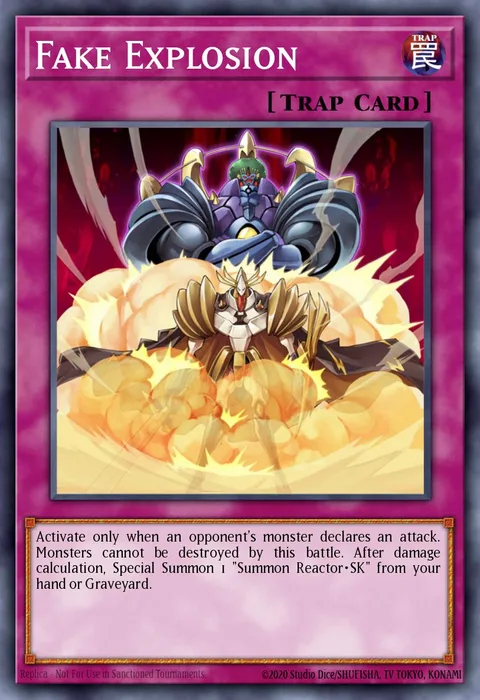 Fake Explosion trading card