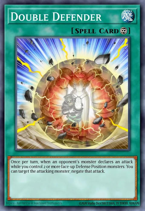 Double Defender trading card