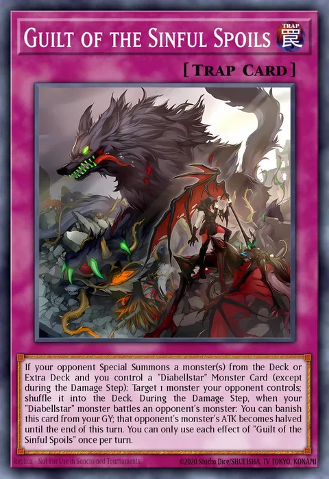 Guilt of the Sinful Spoils trading card