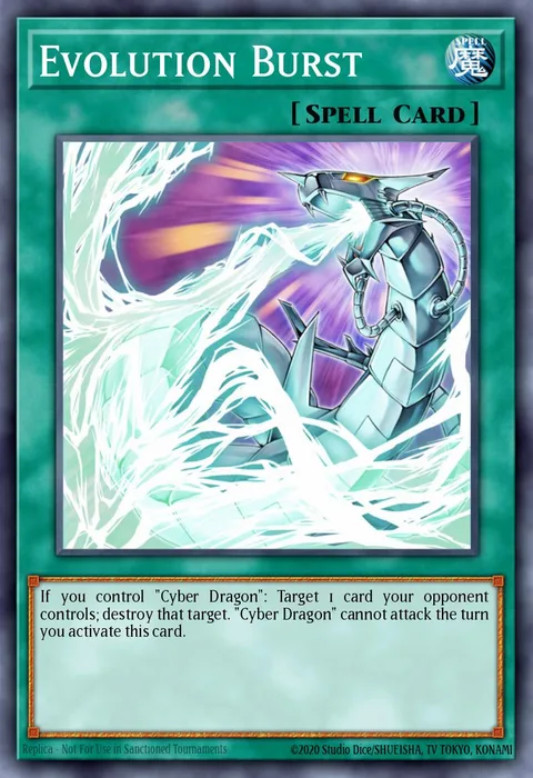 Evolution Burst trading card