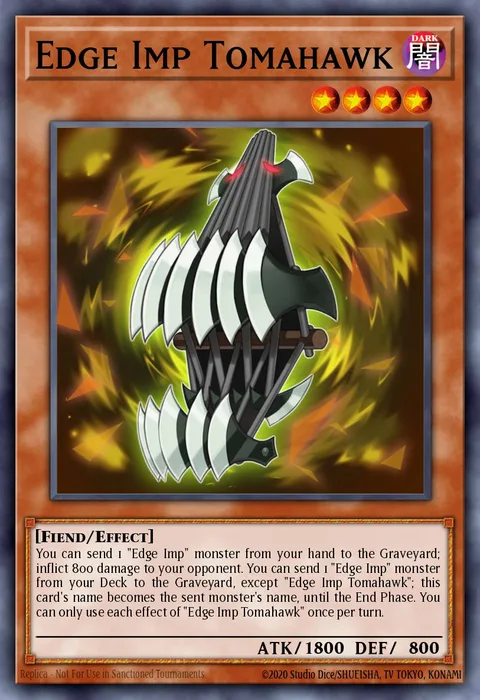 Edge Imp Tomahawk trading card
