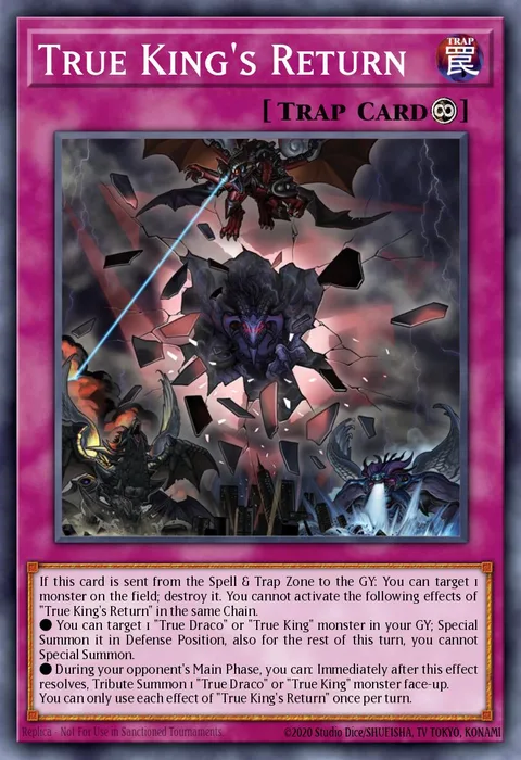 True King's Return trading card