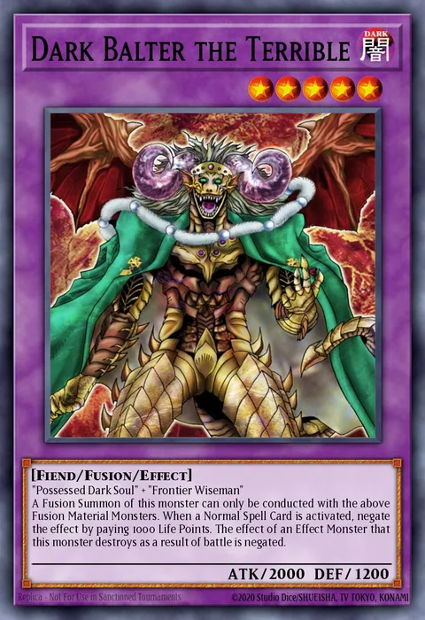 Dark Balter the Terrible trading card