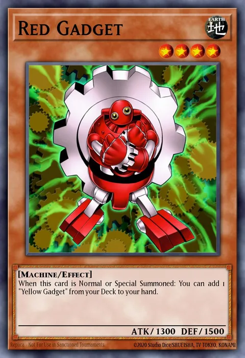 Red Gadget trading card
