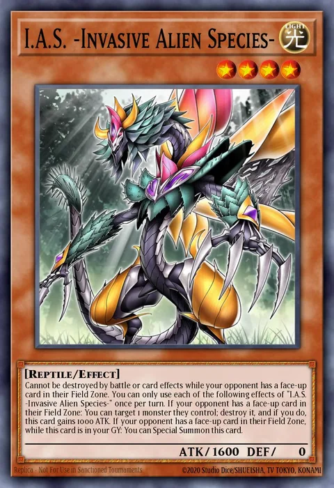 I.A.S. -Invasive Alien Species- trading card