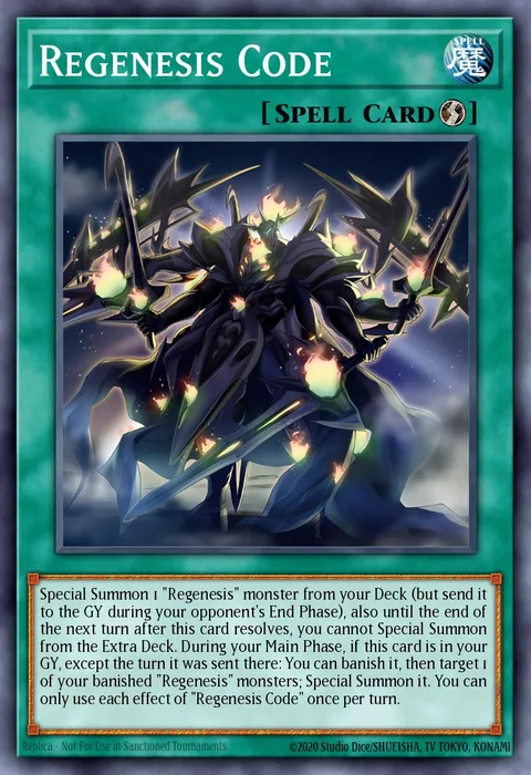 Regenesis Code trading card