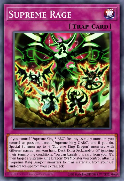 Supreme Rage trading card