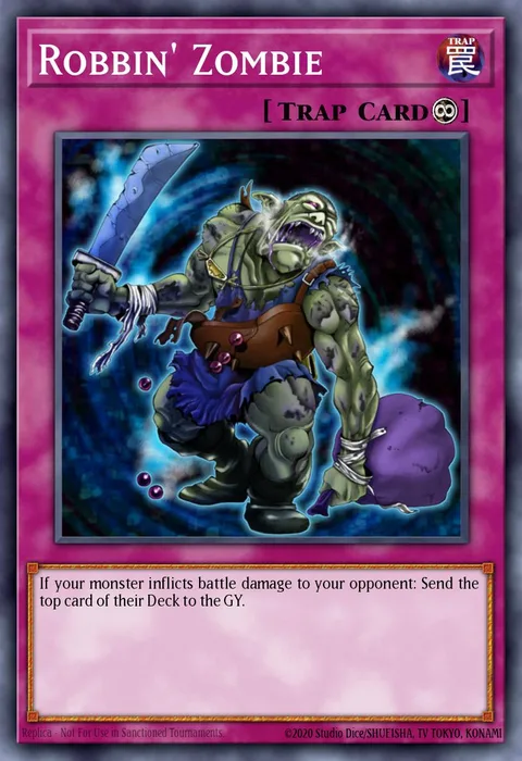 Robbin' Zombie trading card