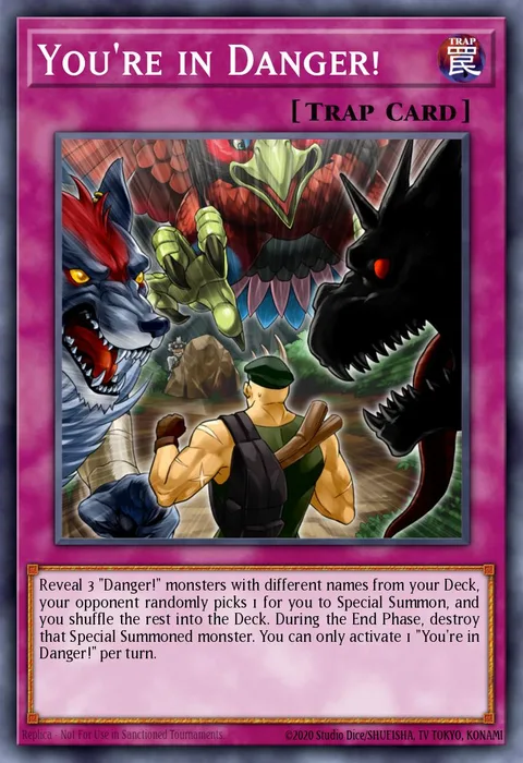 You're in Danger! trading card