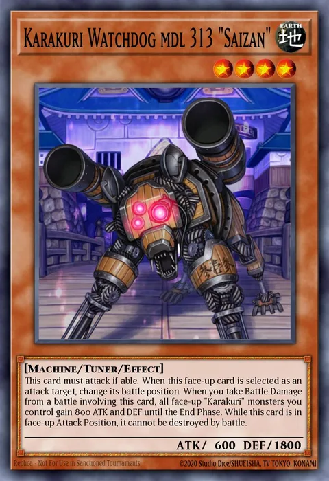 Karakuri Watchdog mdl 313 "Saizan" trading card