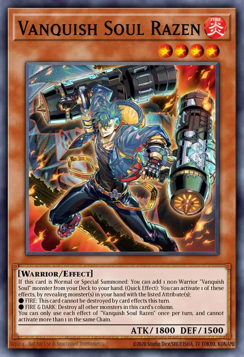 Vanquish Soul Razen trading card
