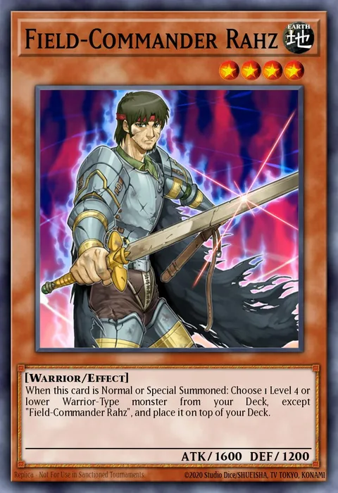 Field-Commander Rahz trading card