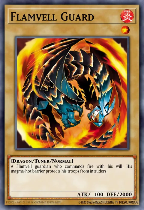 Flamvell Guard trading card