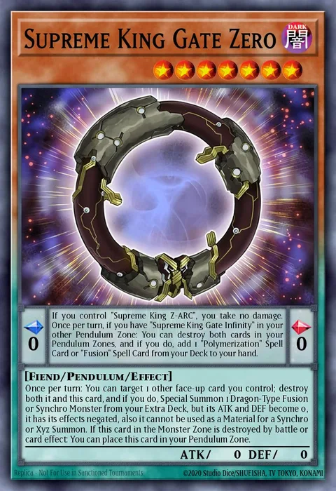 Supreme King Gate Zero trading card