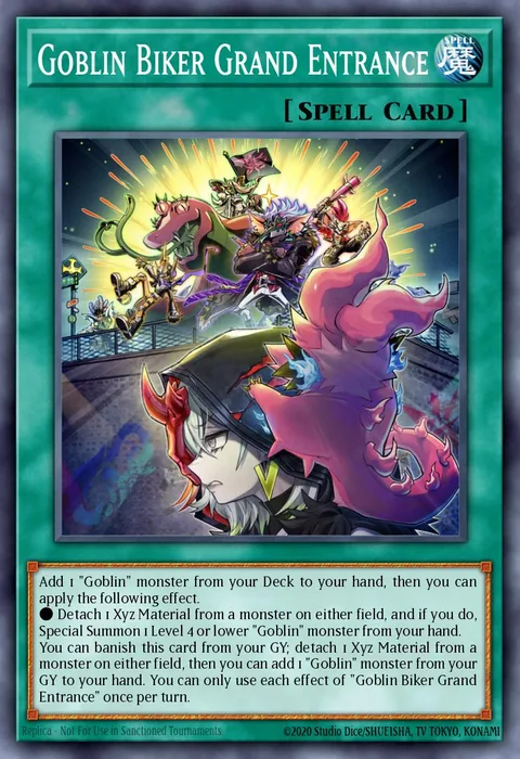 Goblin Biker Grand Entrance trading card