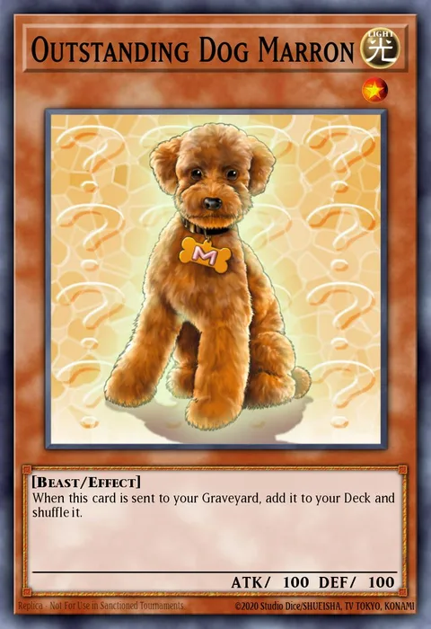 Outstanding Dog Marron trading card