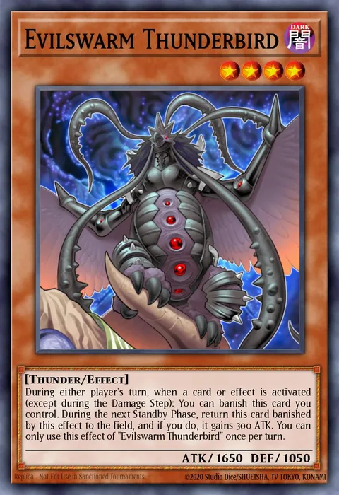 Evilswarm Thunderbird trading card