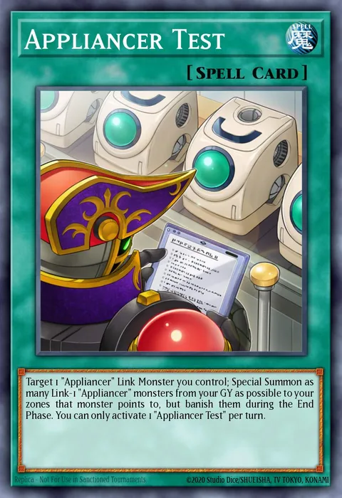 Appliancer Test trading card