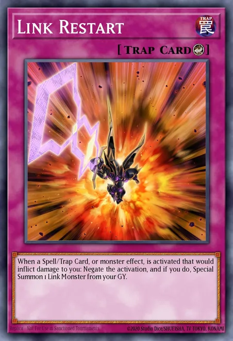 Link Restart trading card