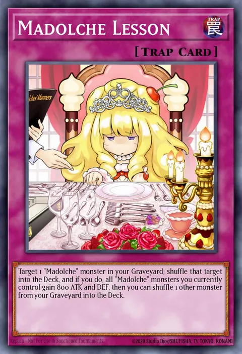 Madolche Lesson trading card
