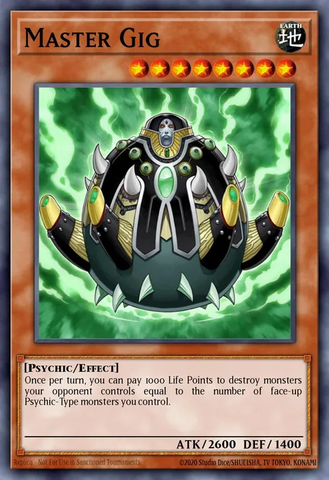 Master Gig trading card