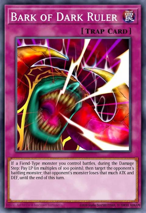 Bark of Dark Ruler trading card