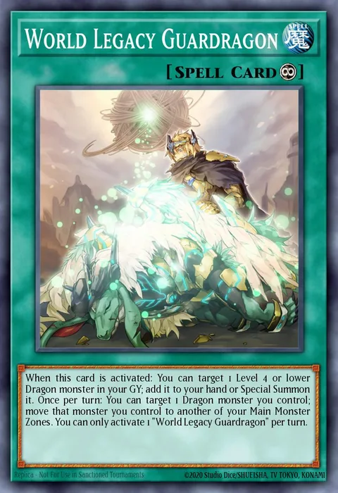 World Legacy Guardragon trading card