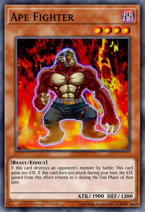 Ape Fighter trading card