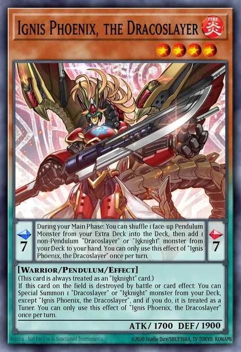 Ignis Phoenix, the Dracoslayer trading card