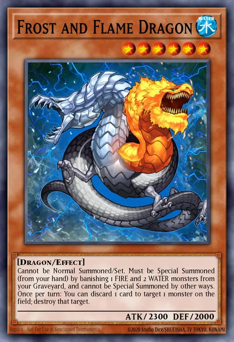 Frost and Flame Dragon trading card