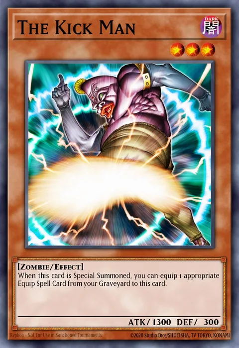 The Kick Man trading card