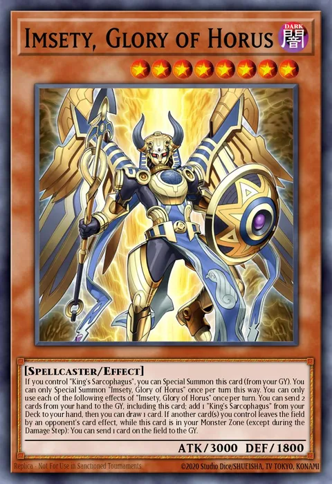 Imsety, Glory of Horus trading card