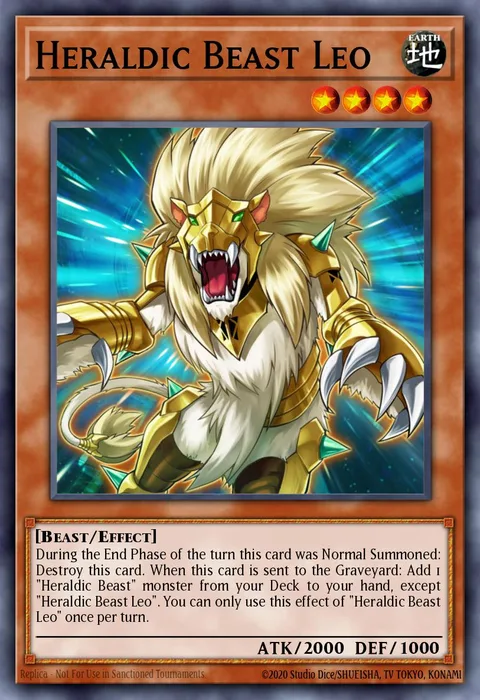 Heraldic Beast Leo trading card