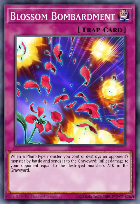 Blossom Bombardment trading card
