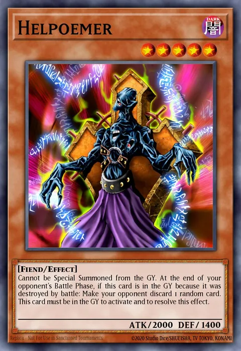 Helpoemer trading card