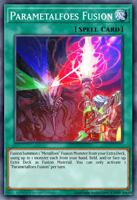 Parametalfoes Fusion trading card