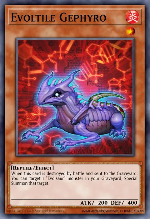 Evoltile Gephyro trading card