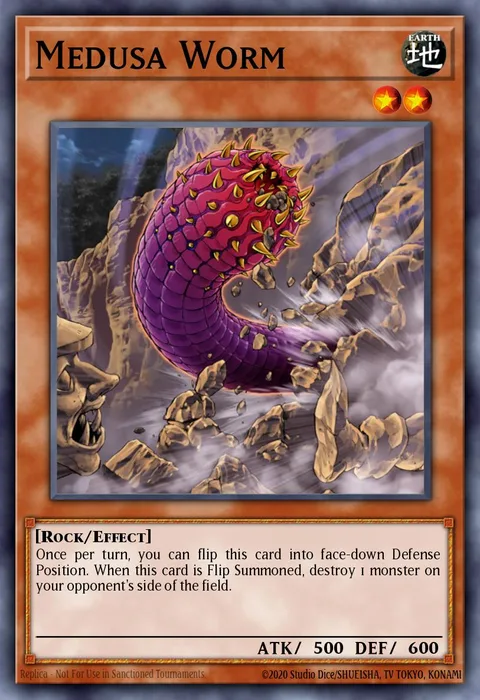 Medusa Worm trading card