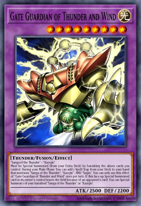 Gate Guardian of Thunder and Wind trading card
