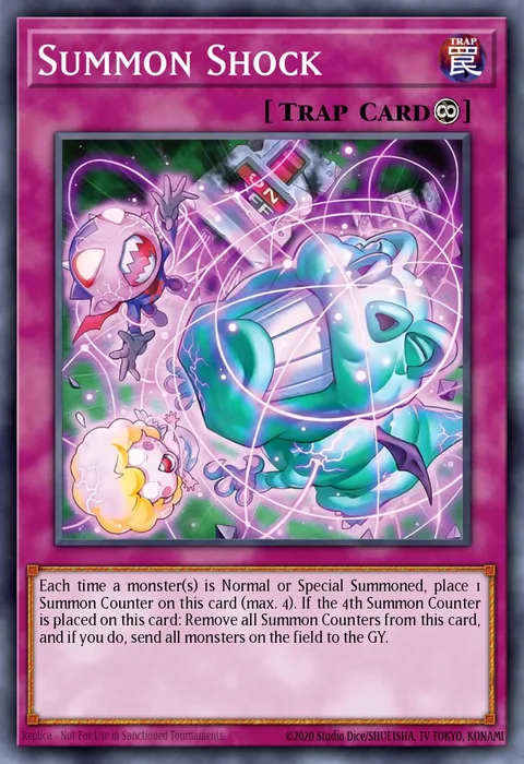 Summon Shock trading card