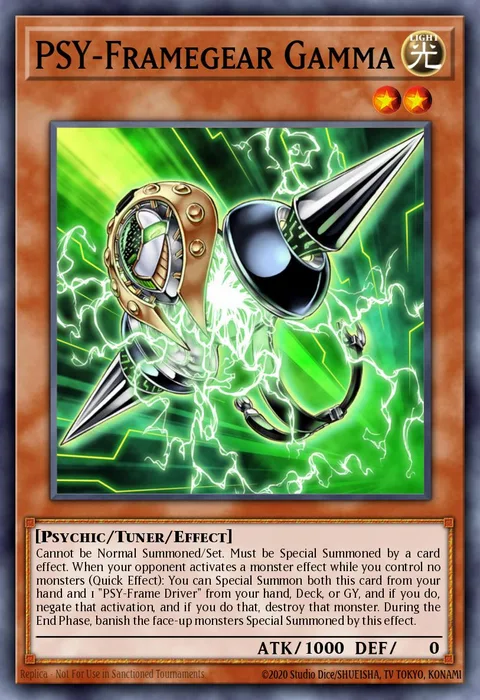 PSY-Framegear Gamma trading card