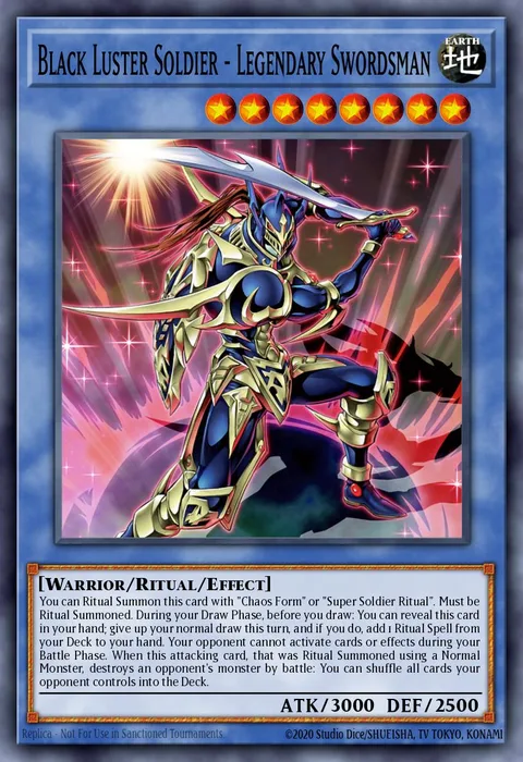 Black Luster Soldier - Legendary Swordsman trading card