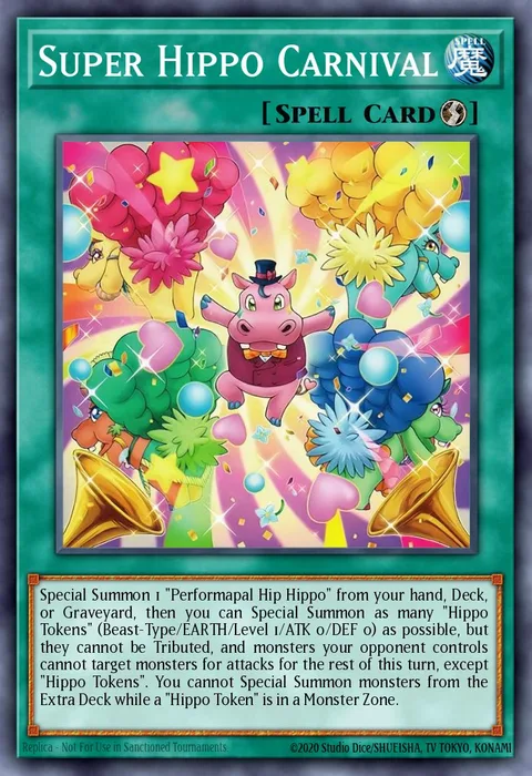 Super Hippo Carnival trading card