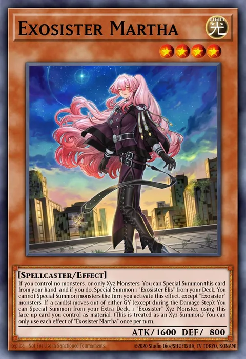 Exosister Martha trading card